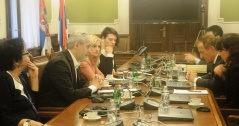 27. јануар 2015. Чланови сталне делегације Народне скупштине у ПС ОЕБС у разговору са шефом Мисије ОЕБС у Србији